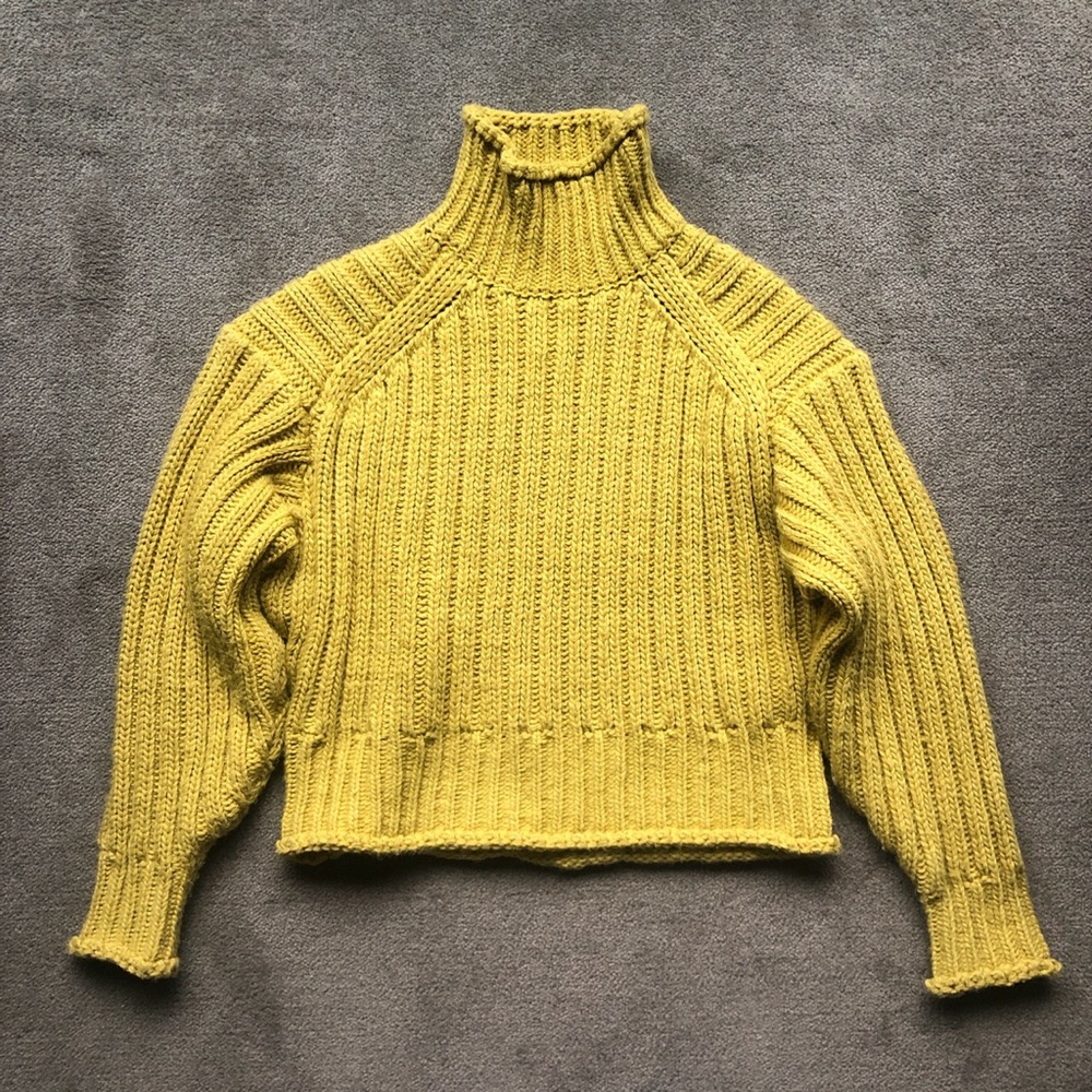 H&M Mustard Crop Sweater